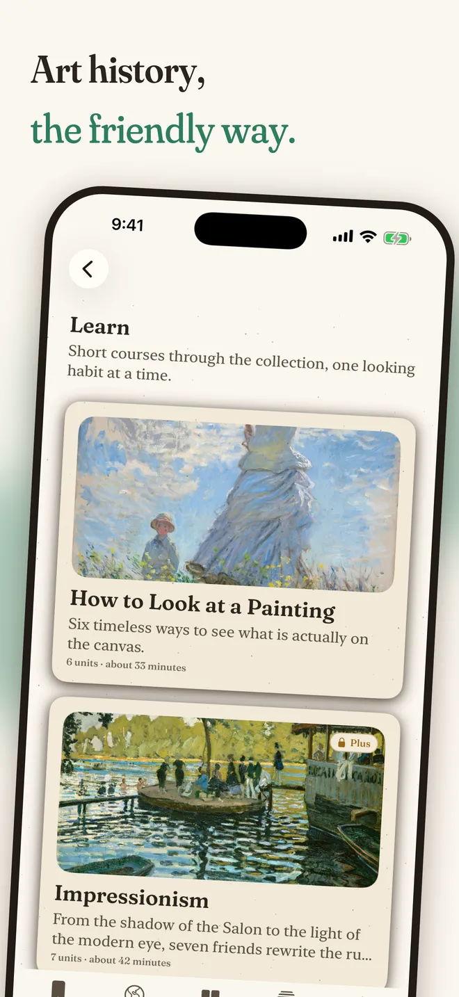 The Scroll feed in the Artifact World Gallery iOS app