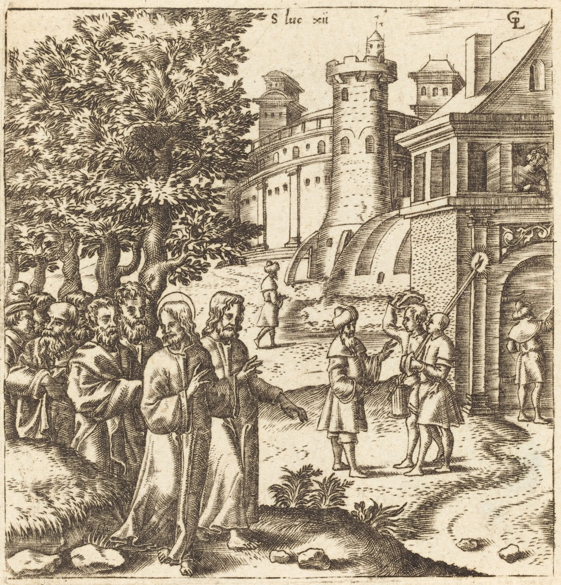 Christ Teaching the Multitude, detail