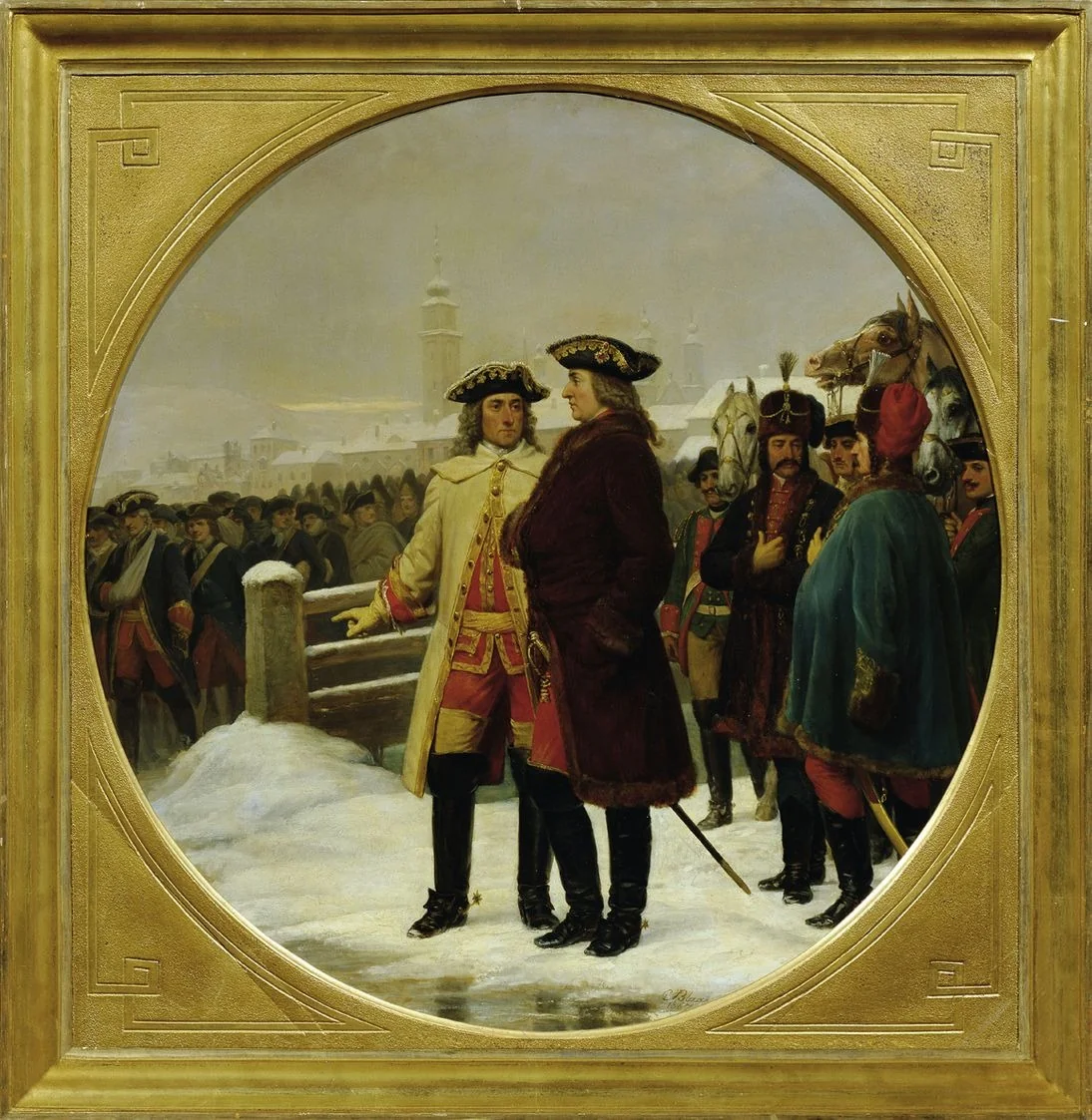 The surrender of Linz in 1742, detail