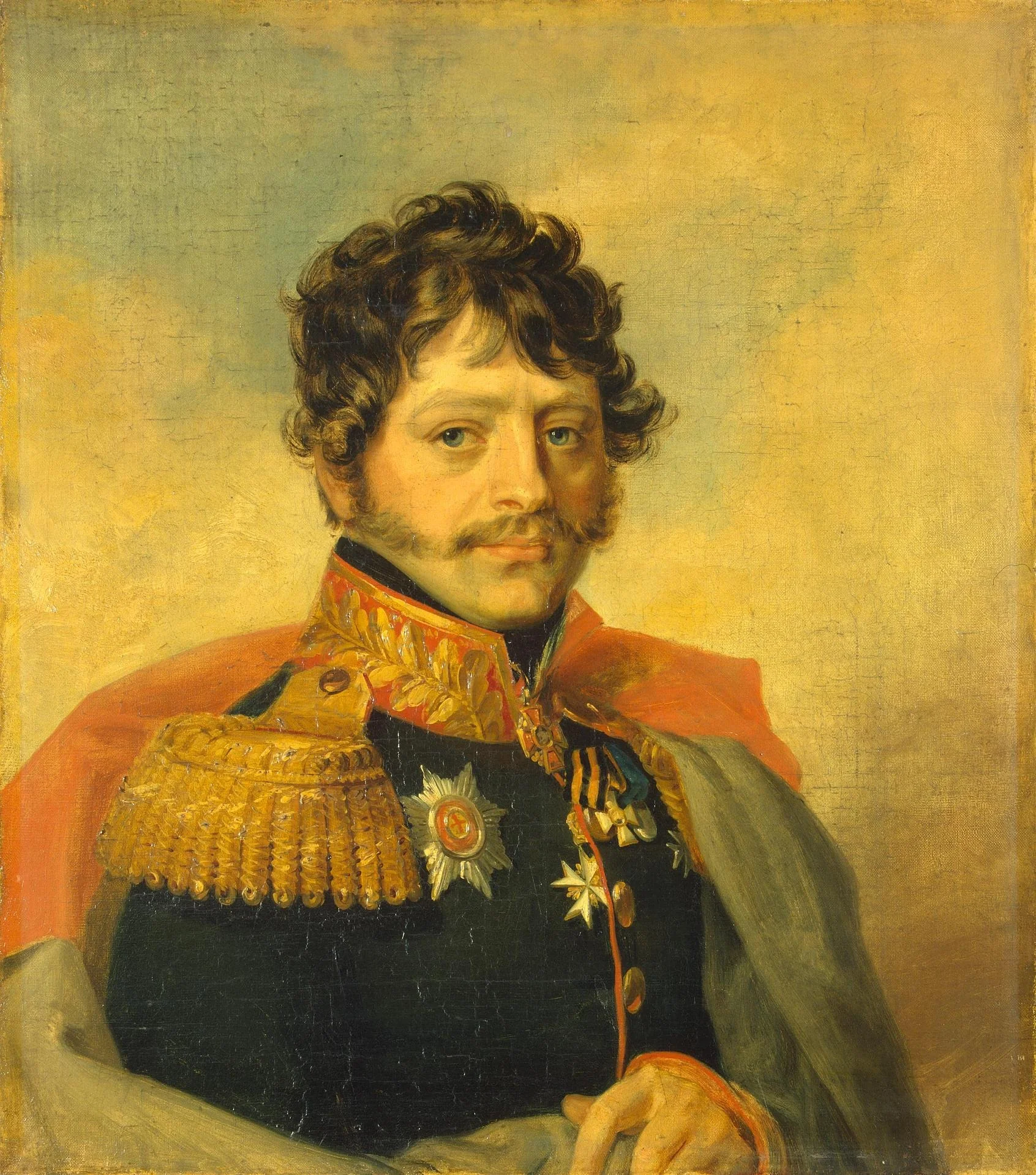 Portrait of Ivan A. Argamakov (1775-1821) (2nd), detail