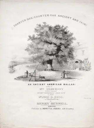 Charter Oak!  Charter Oak Ancient and Fair!, by Nathaniel Currier, 1860