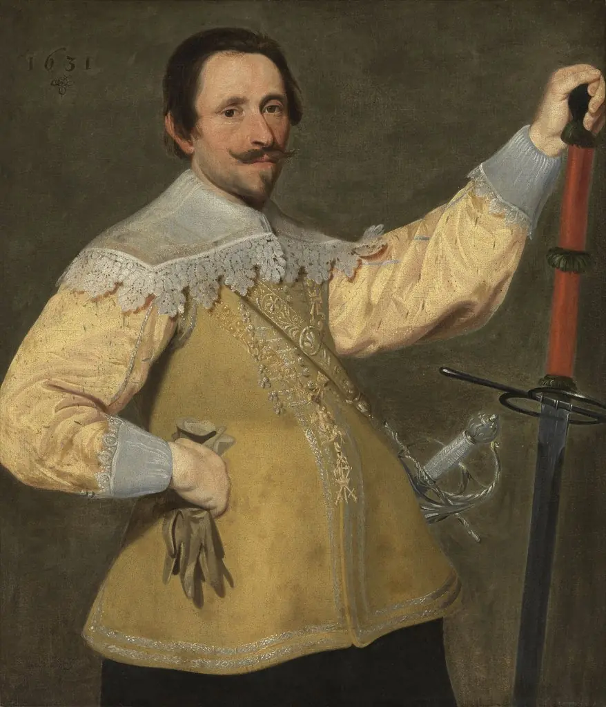 Portrait of a Dean of the St. Michael's Guild in Bruges, by Jan Hals, oil, 1631