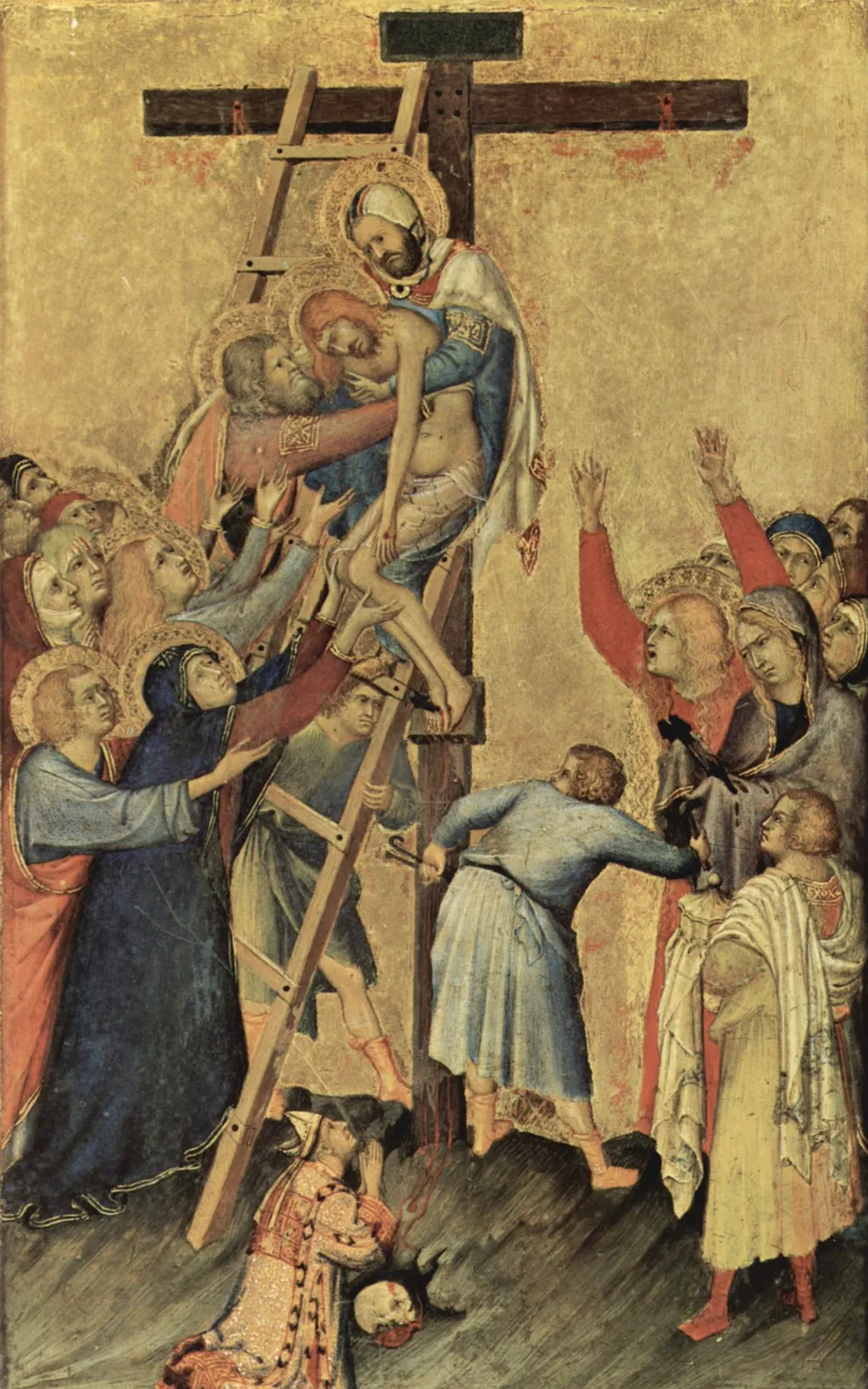Descent from the Cross, by Simone Martini, tempera, 1333