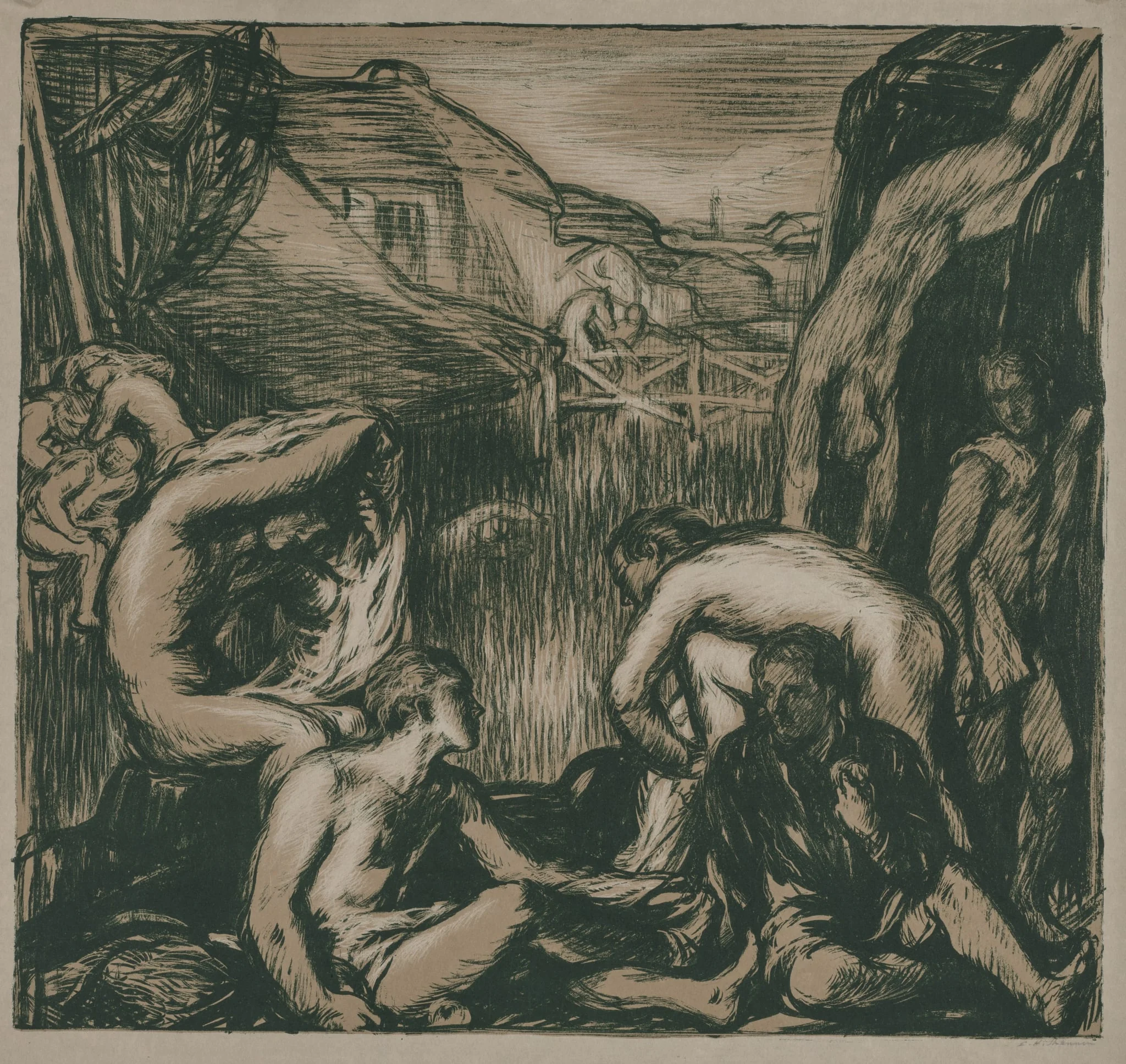 The Mill-Pond, detail