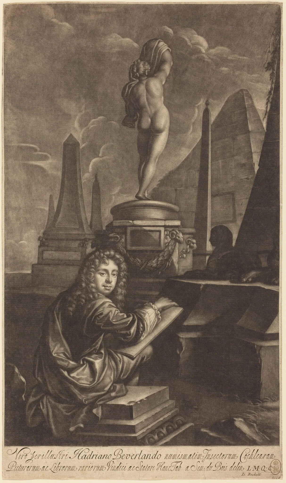 Adrian Beverland Drawing from a Statue, detail