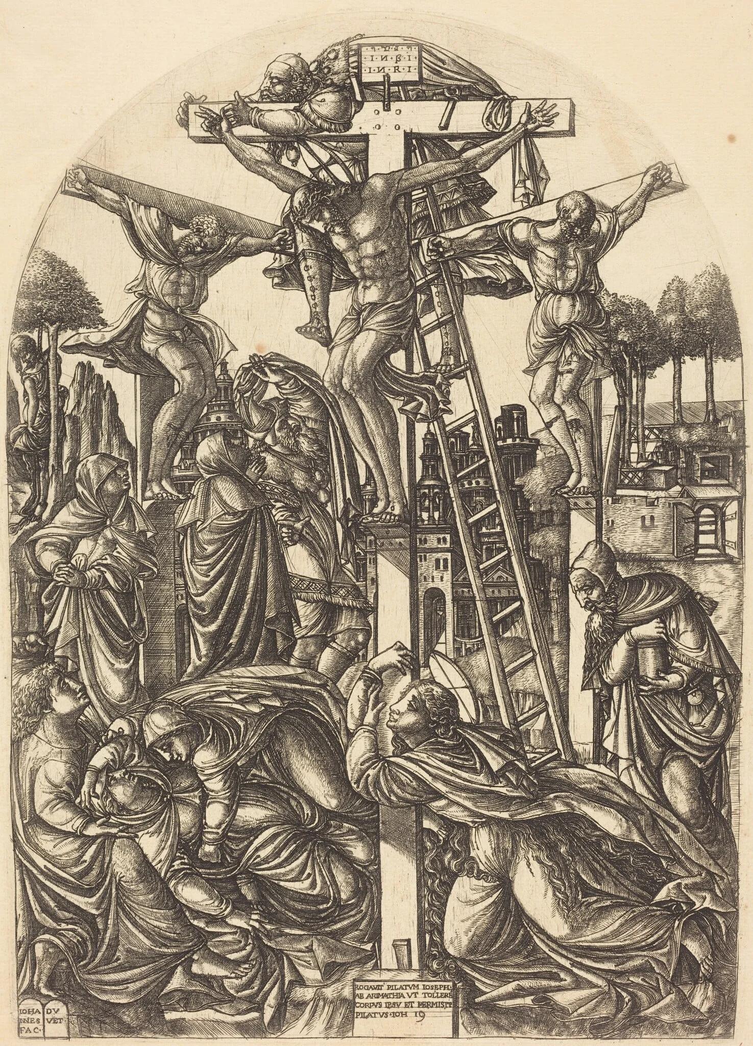 The Deposition, detail