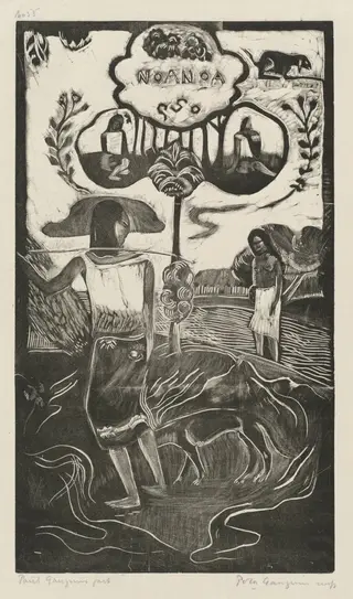 Noa Noa (Fragrant, Fragrant), by Paul Gauguin, ink, 1894