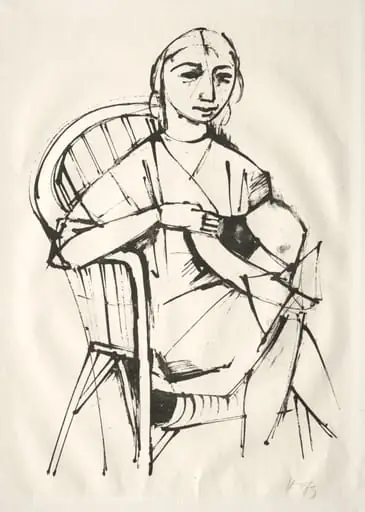 Milliner, by Karl Hofer, 1922
