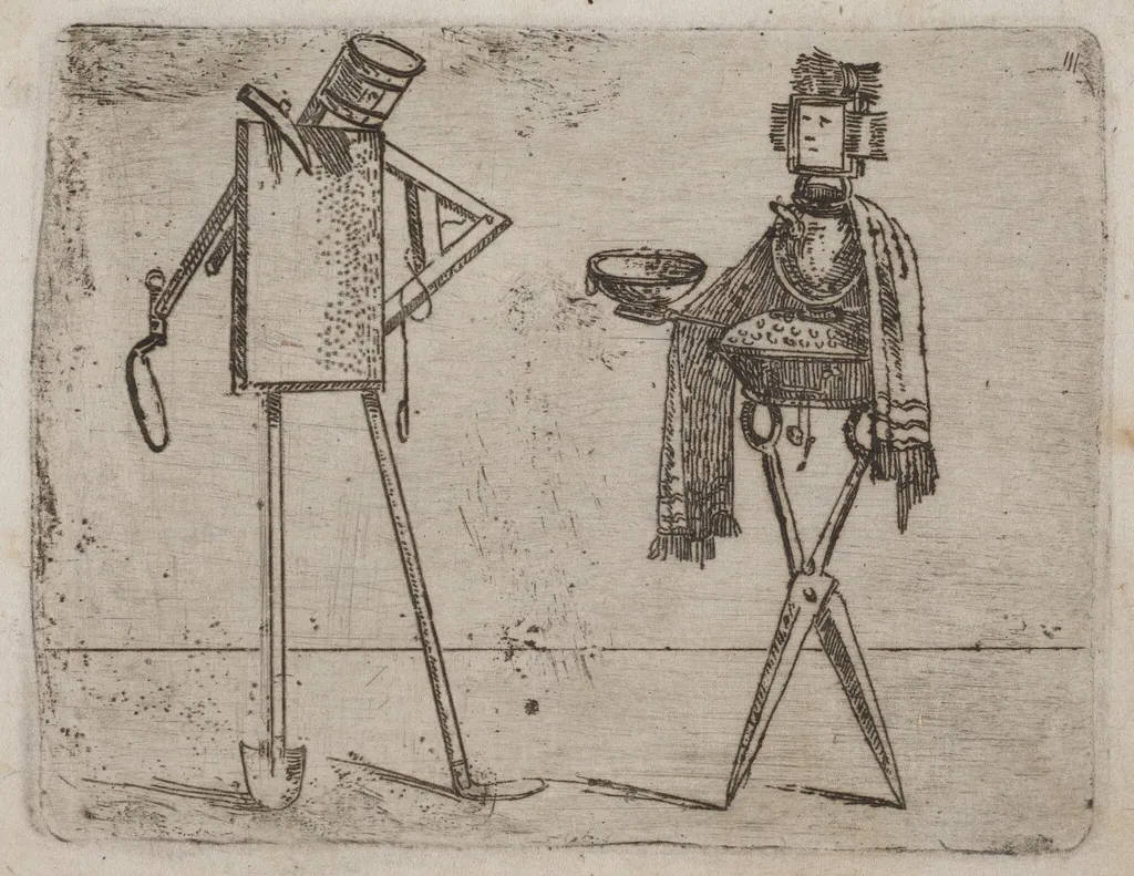From "Bizzarie di varie Figure", by Giovanni Battista Bracelli, ink, 1624