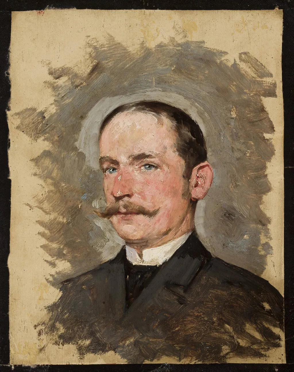 Portrait of a man, by Tadeusz Ajdukiewicz, oil, 1896