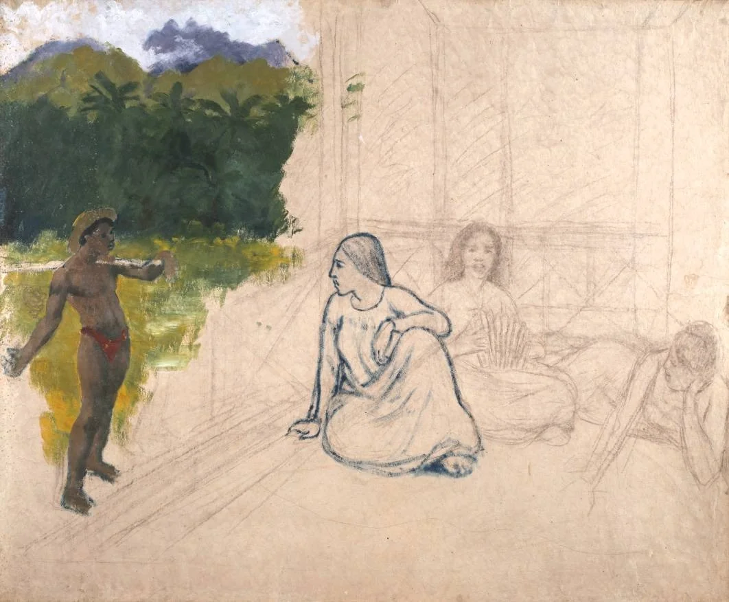 Tahitians, detail