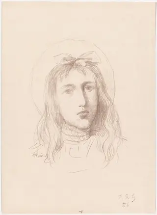 Tête de Jeune Fille, by Pierre Puvis de Chavannes, 1861