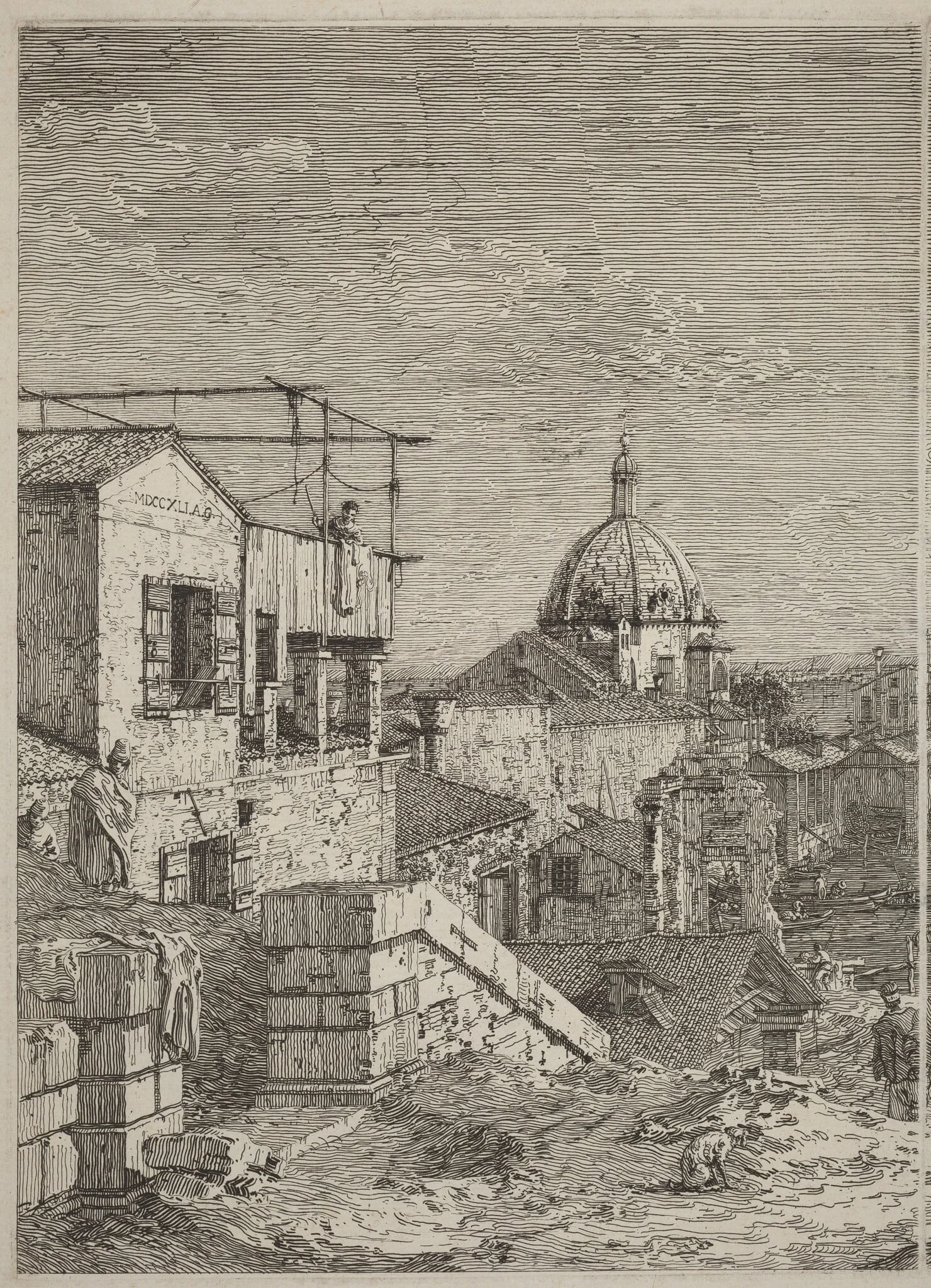 The House with the Inscription [left], detail