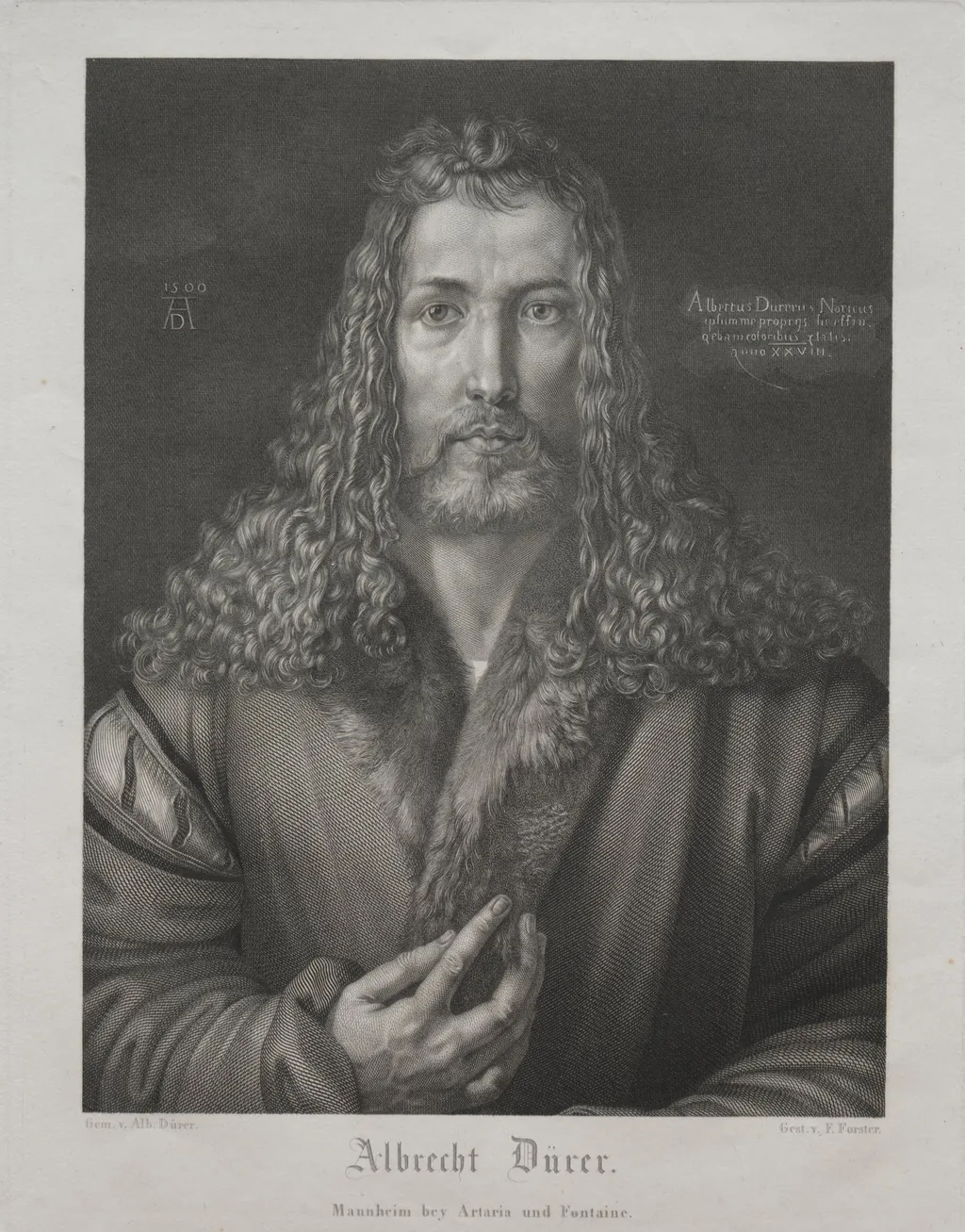 Albrecht Dürer, by François Forster, 1822