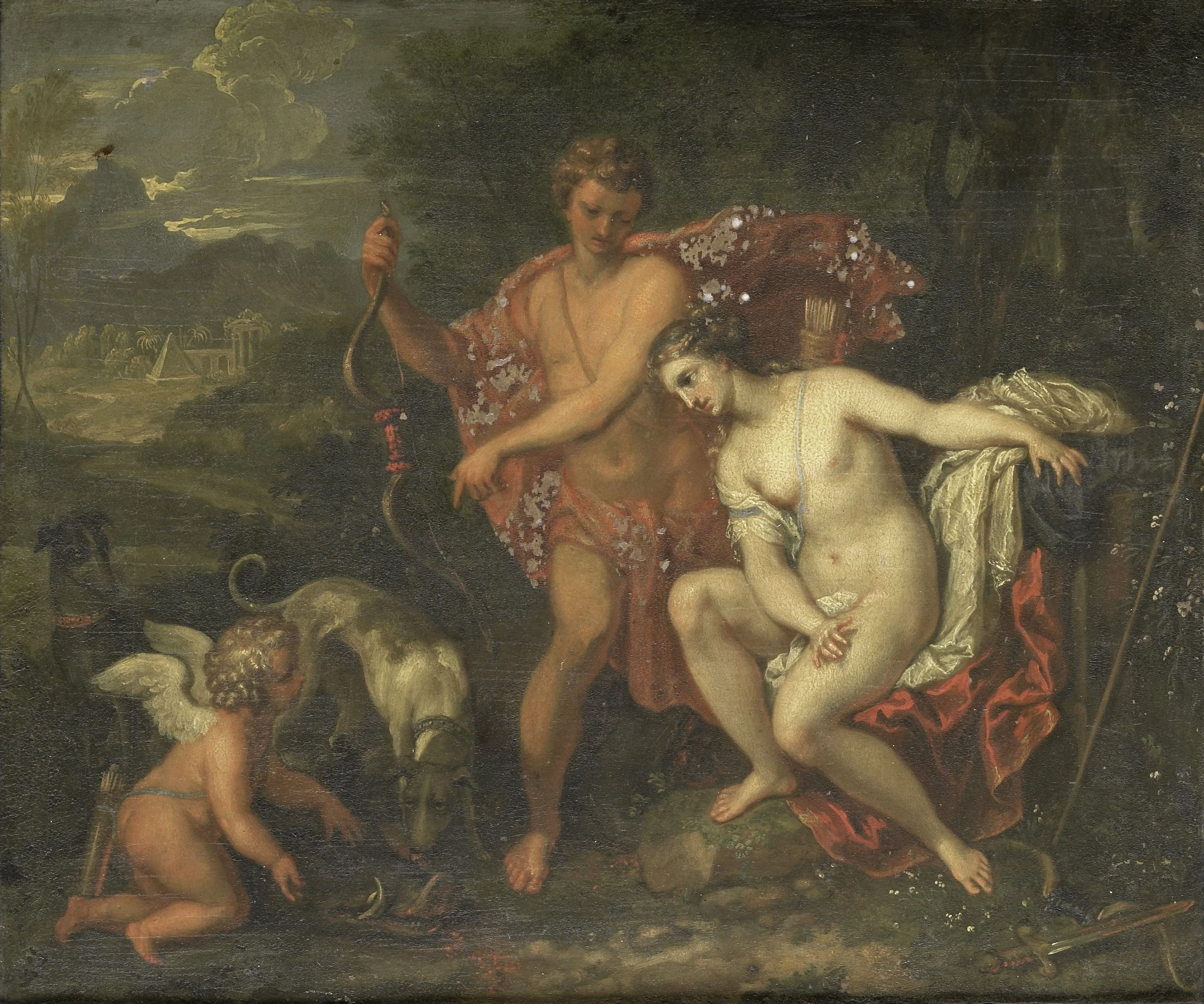 Meleager and Atalanta, detail
