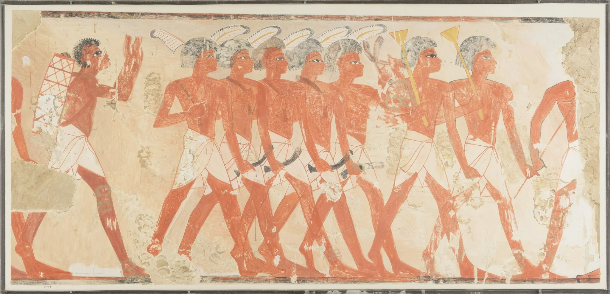 Military Musicians Showing Nubian and Egyptian Styles, detail