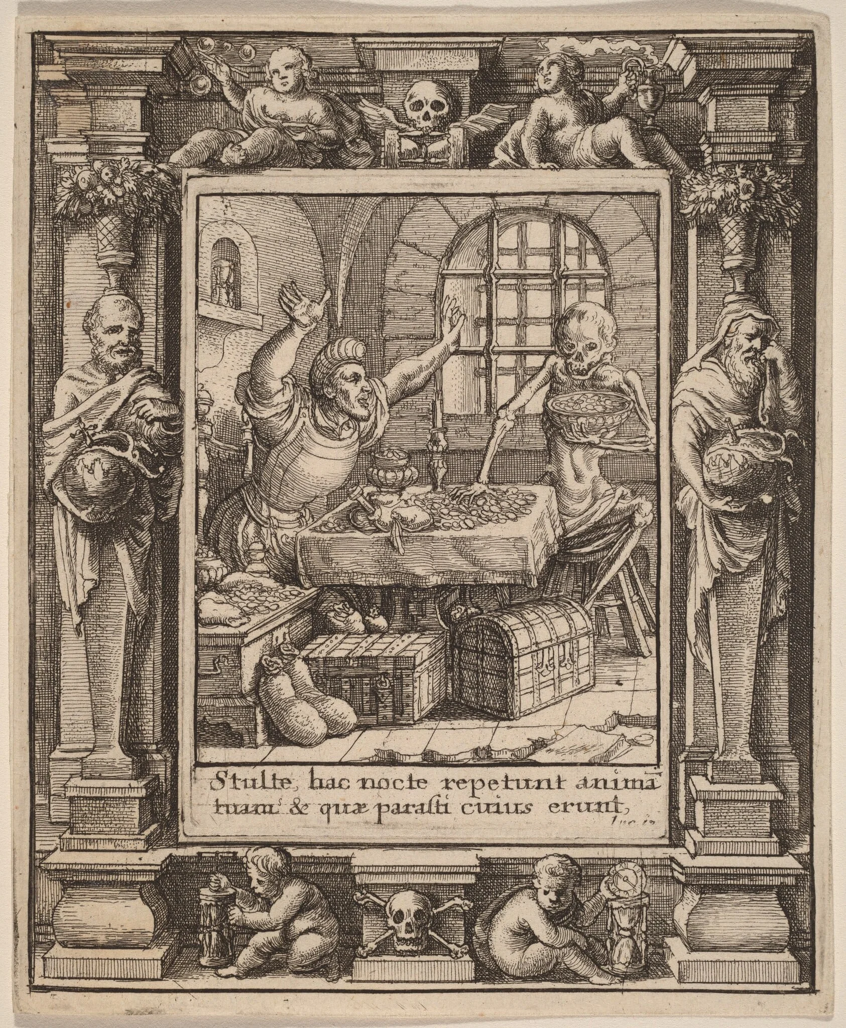 Miser, detail