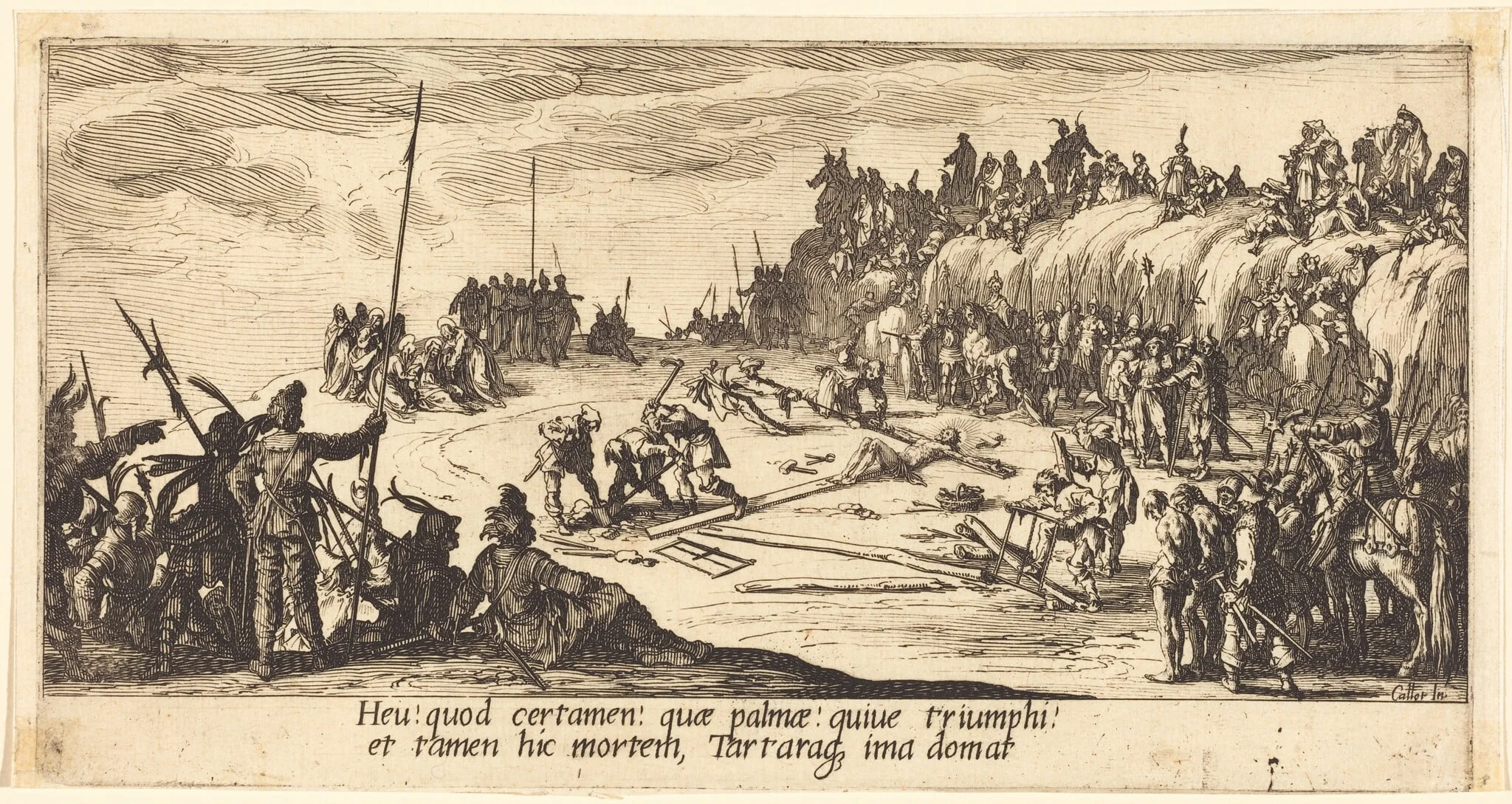 The Nailing to the Cross, detail
