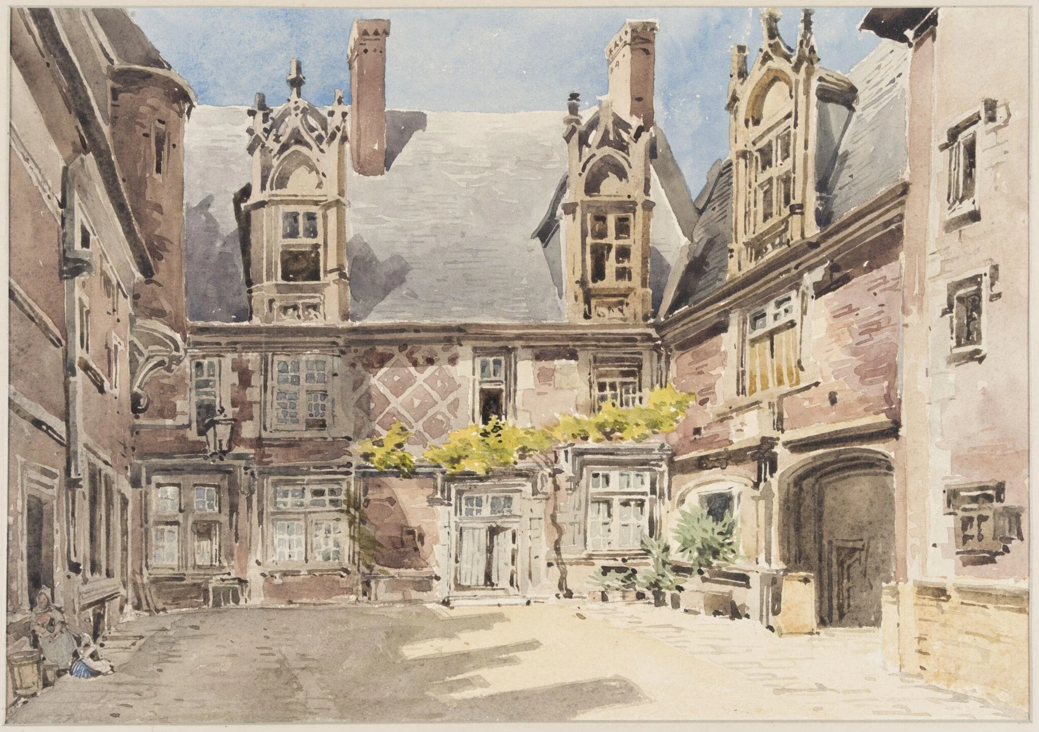 The Gendarmerie at Bourges, detail