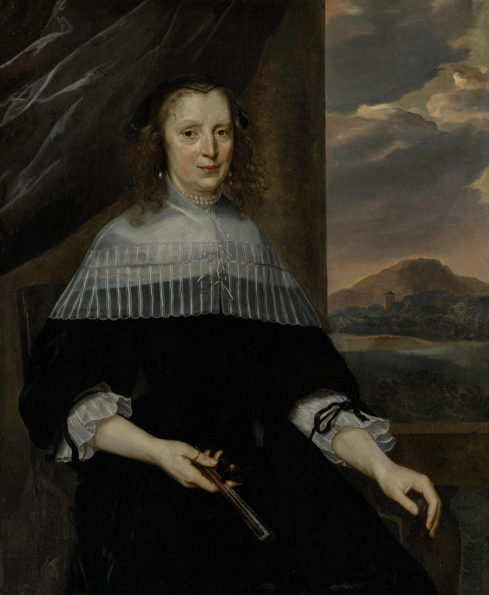 Bildnis einer Dame, detail