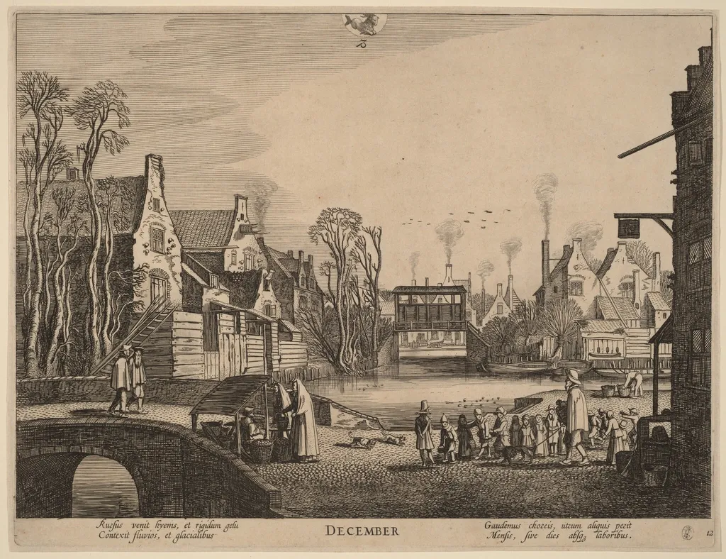 December, by Velde, Jan van de, II, ink, 1617