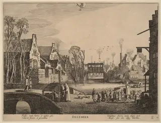 December, by Velde, Jan van de, II, ink, 1617