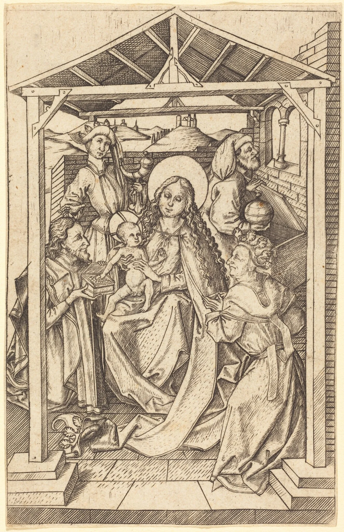 The Adoration of the Magi, detail