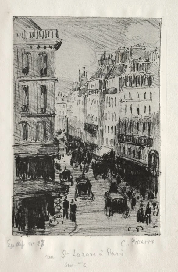 Rue Saint-Lazare, Paris, detail