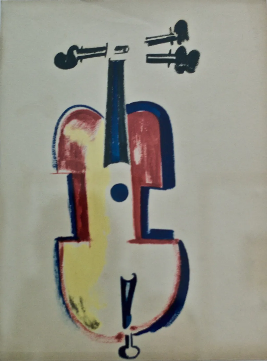 Cello, by Amadeo de Souza Cardoso, unspecified, 1915