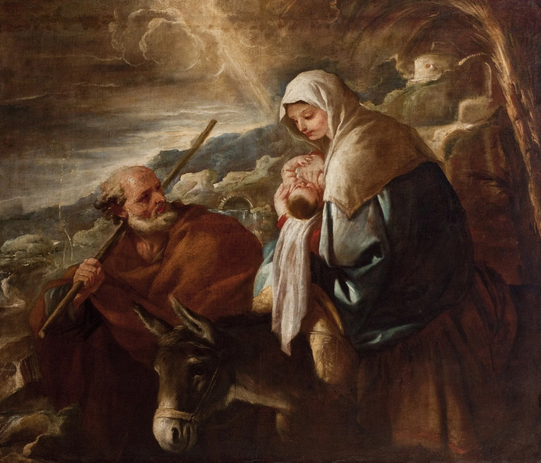 Flight into Egipt, detail