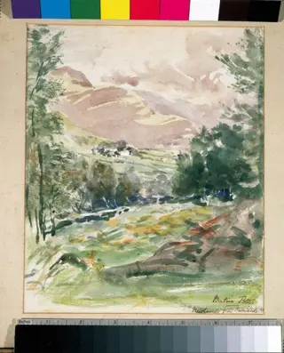 Newlands from Swindale, by Beatrix Potter, watercolor, 1903