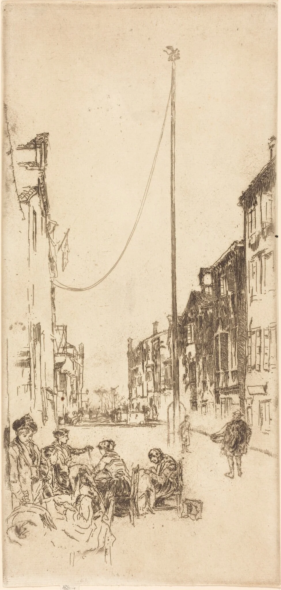 The Venetian Mast, detail