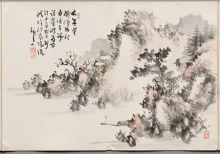 Painting Eight from Album of Paintings by Haizan, by Yoshitsugu Haizan, unspecified, 1892