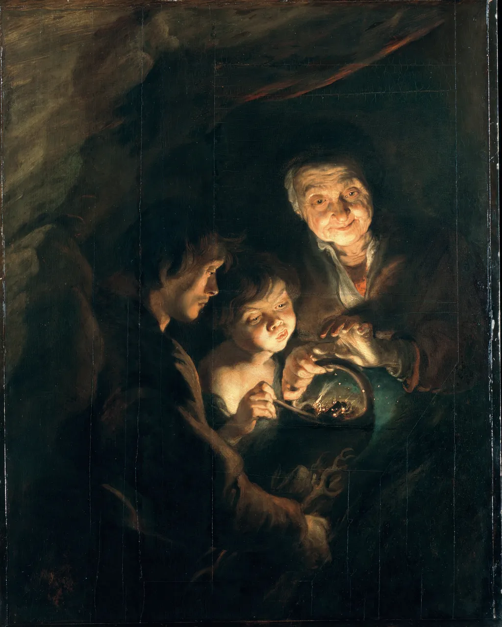 Old Woman with a Basket of Coal, by Peter Paul Rubens, oil