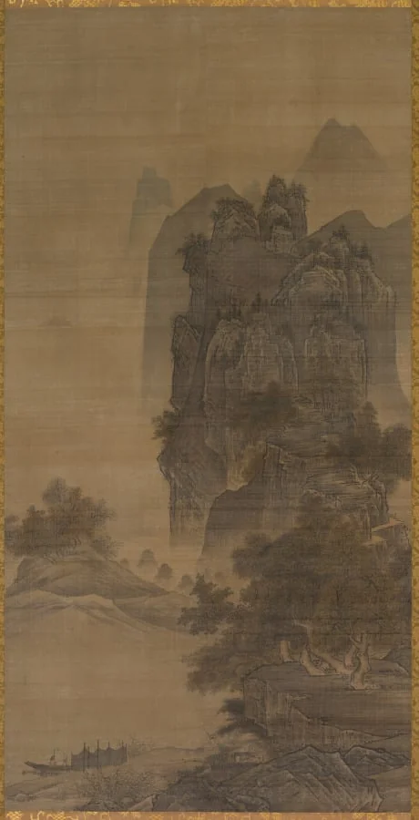 Sunset Glow over a Fishing Village, from Eight Views of Xiao-Xiang, detail