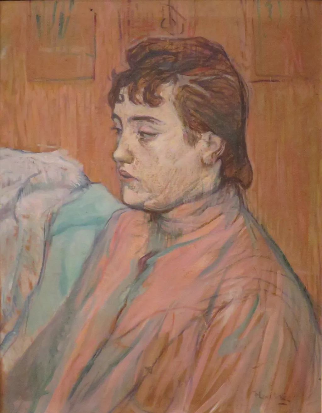 The Streetwalker, by Henri de Toulouse-Lautrec, oil, 1897