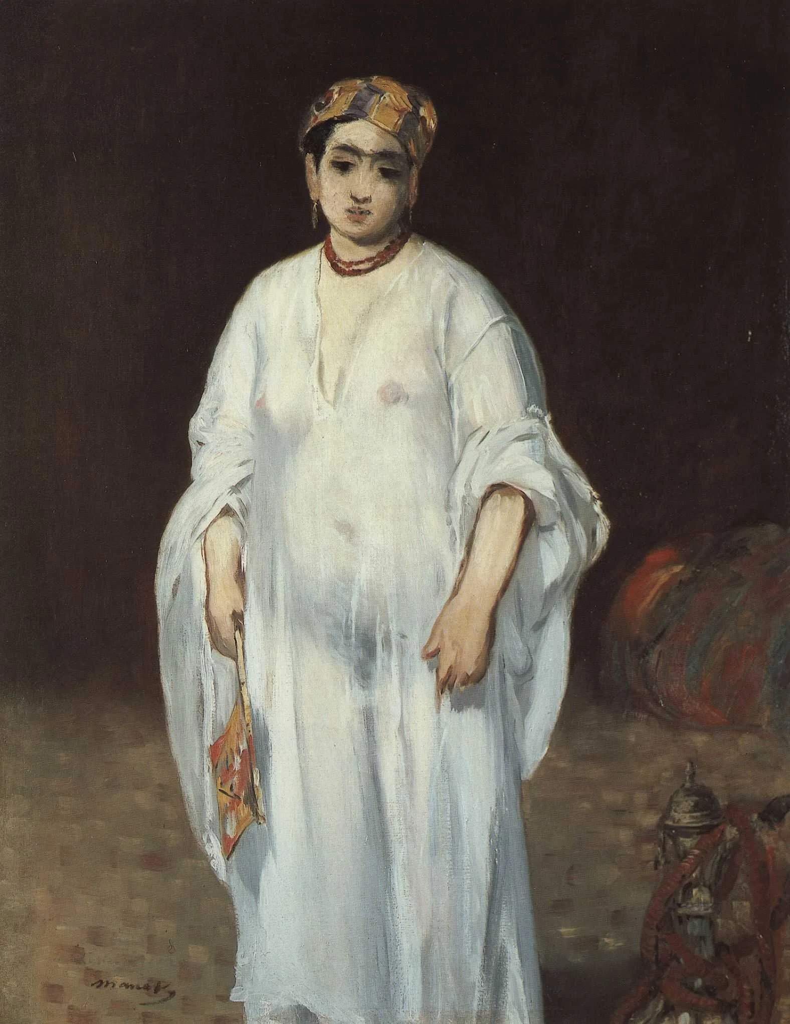 Young Woman in Oriental Garb, detail