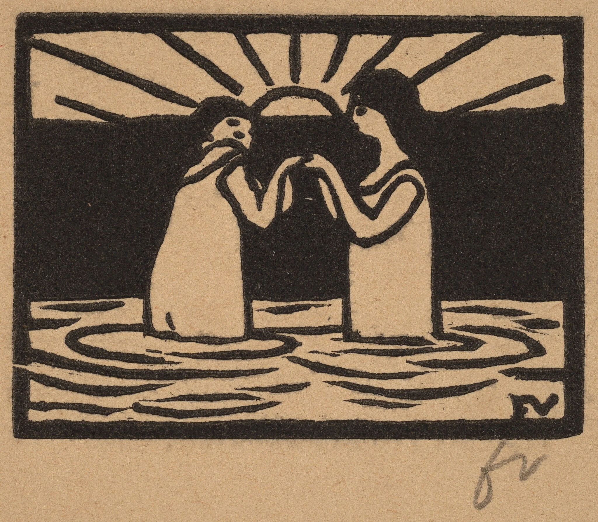 Playing in the Sun (Jeux au soleil), detail