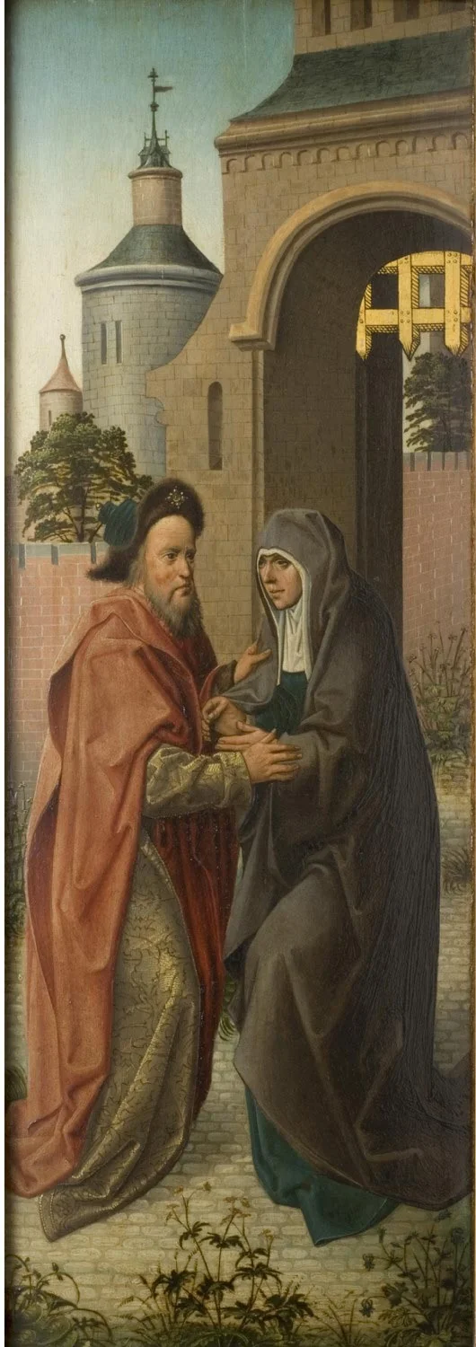 The Meeting at the Golden Gate, detail