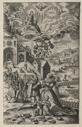 Prayer, by Johann Theodor de Bry, 1602