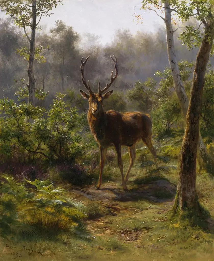 A Stag, by Rosa Bonheur, oil, 1897