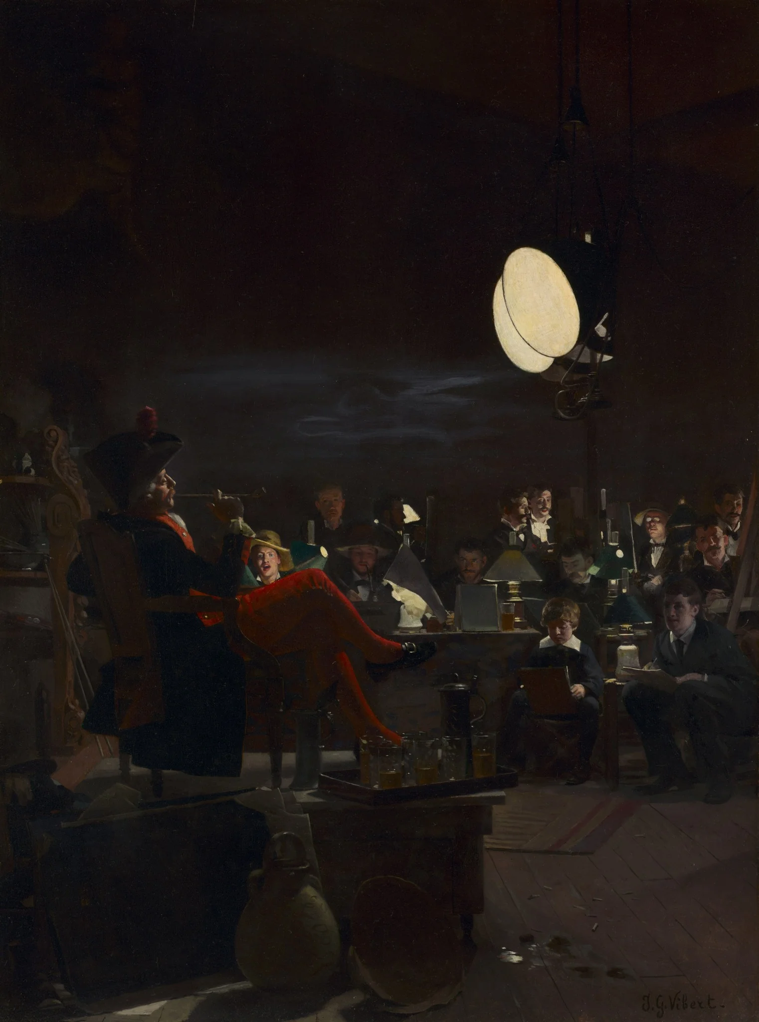 A Night Class, detail