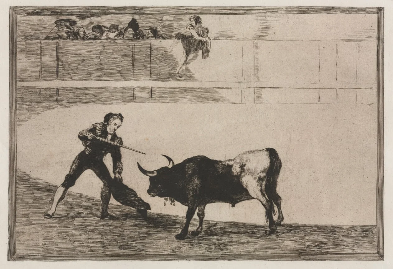 Bullfights: Pedro Romeo Killing the Halted Bull, detail