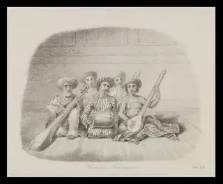 Concert. Cawnpoor, by Robert Captain Smith, 1845