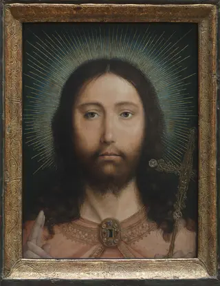 Christ as Salvator Mundi, by Quinten Metsys, oil, 1505