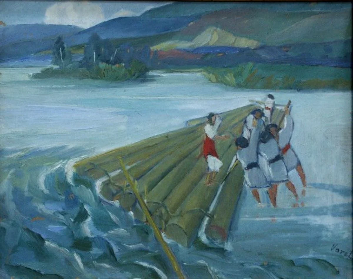 Plutași pe Bistrița, detail