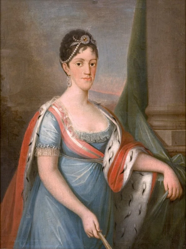Portrait of D. Carlota Joaquina, detail