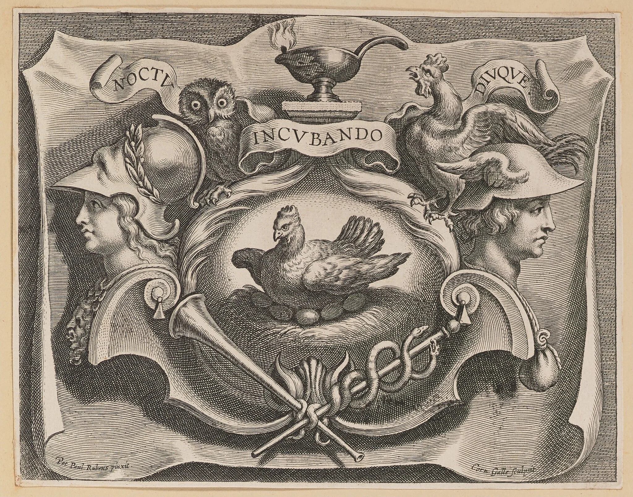 Vignette for the Title Page of Martinus Bonacina, Opera Omnia, detail