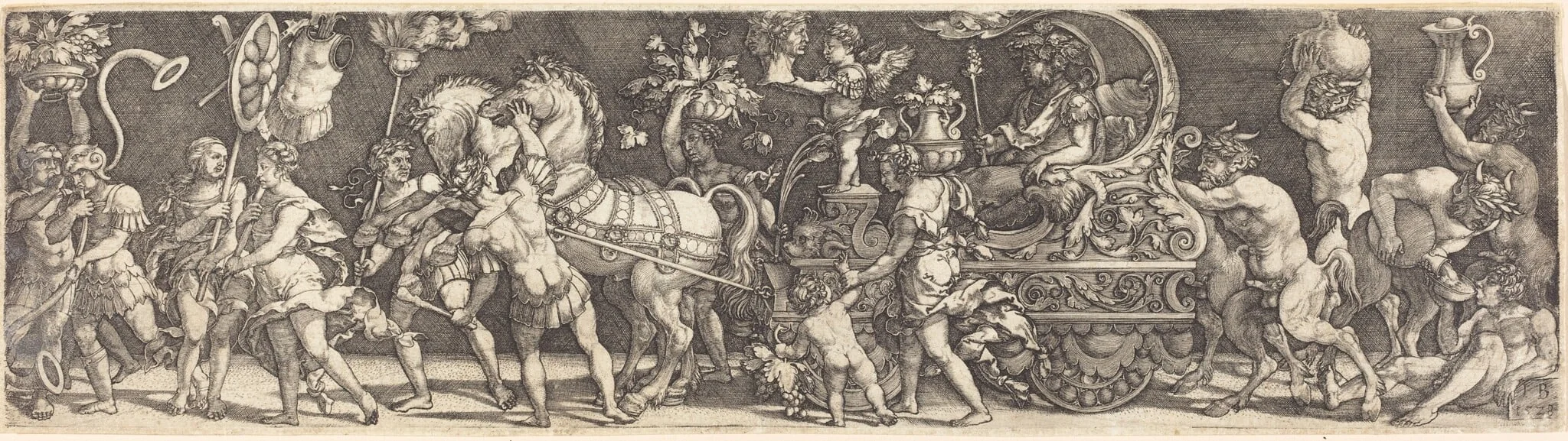 The Triumph of Bacchus, detail