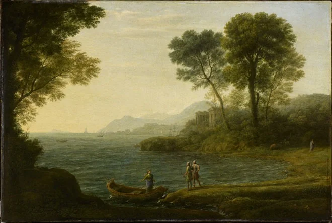 Marine avec l'embarquement de Carlo et Ubaldo, detail